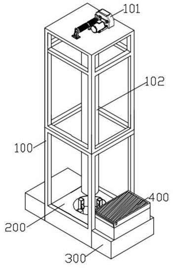 Oil well drilling machine with supporting frame and using method of oil well drilling machine