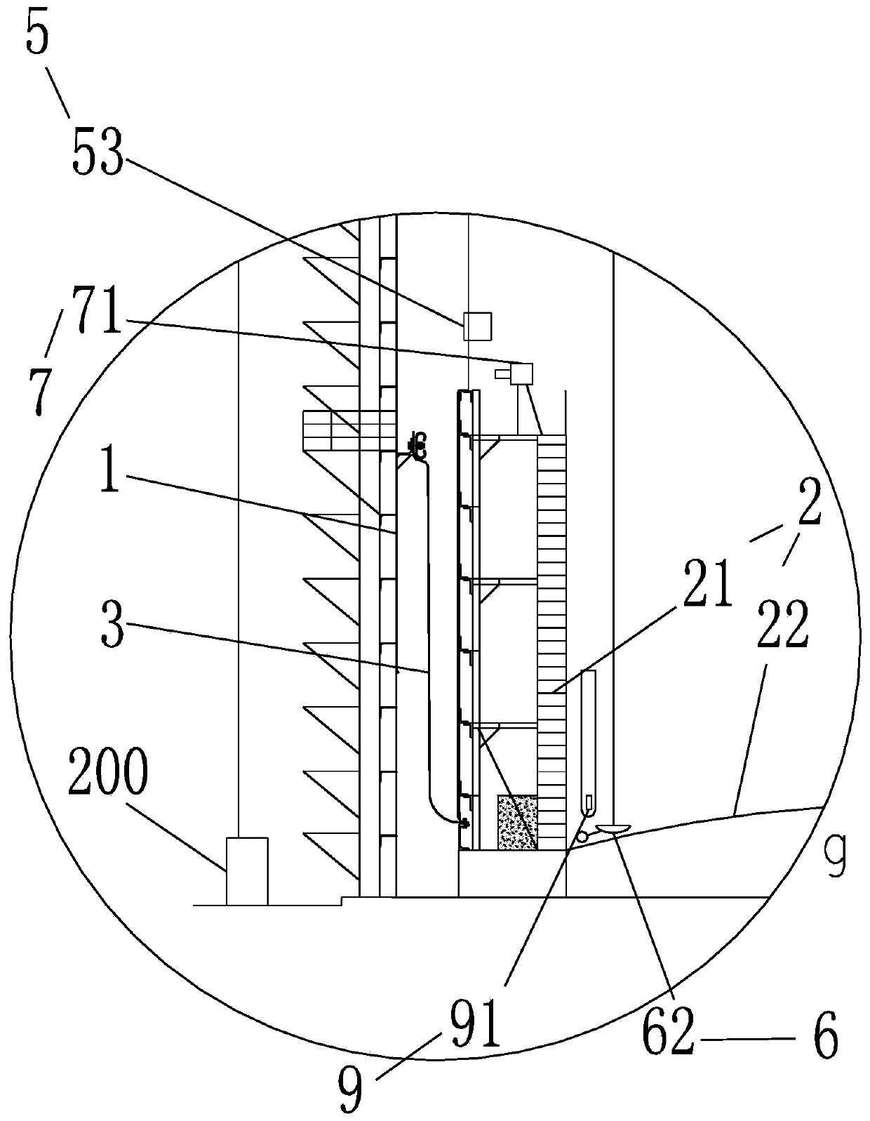 Intelligent patrol film sealing gas tank and intelligent patrol system of film sealing gas tank