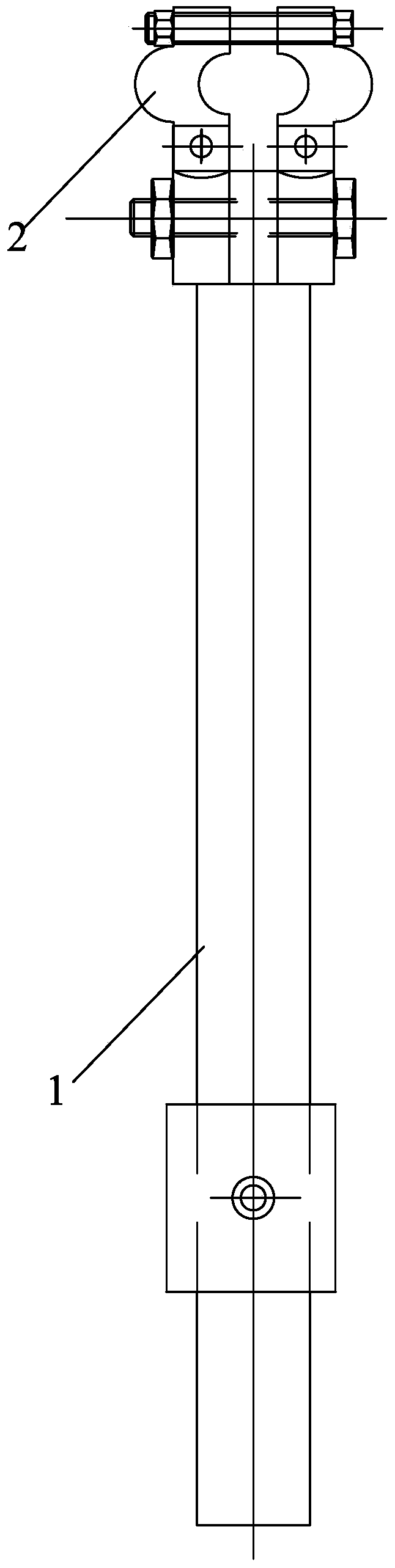 Large ship deck machinery brake structure based on locating device and application method