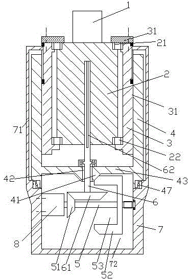 A circuit-controlled worm machining mechanism