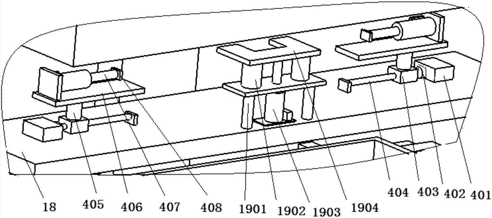 Turnover coding machine for automobile part