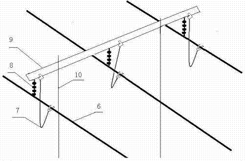 A grounding wire method and isolated grounding tool for high-voltage transmission lines