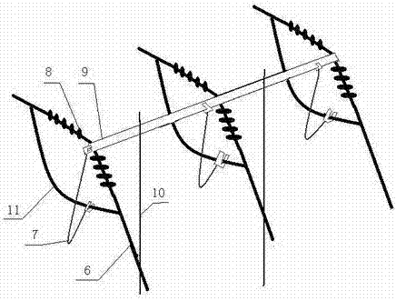 A grounding wire method and isolated grounding tool for high-voltage transmission lines