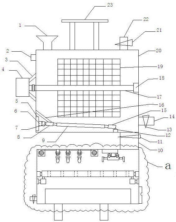 Automatic shelling device of mytilus coruscus