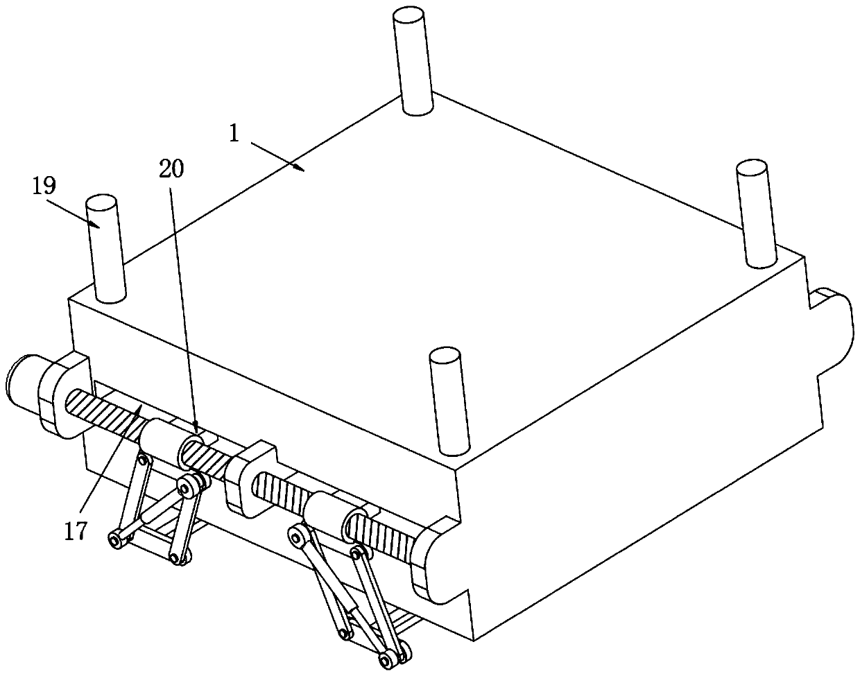 Positioning and clamping device for garment processing