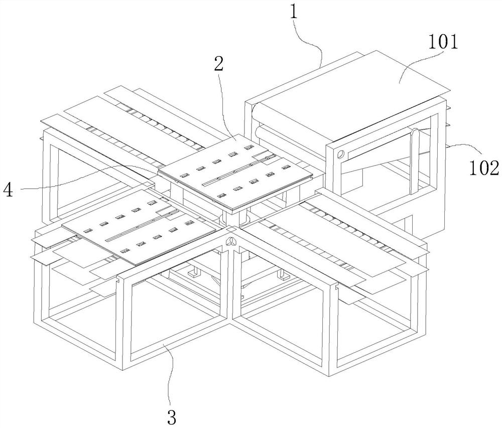 Automatic production line for three-layer corrugated boards