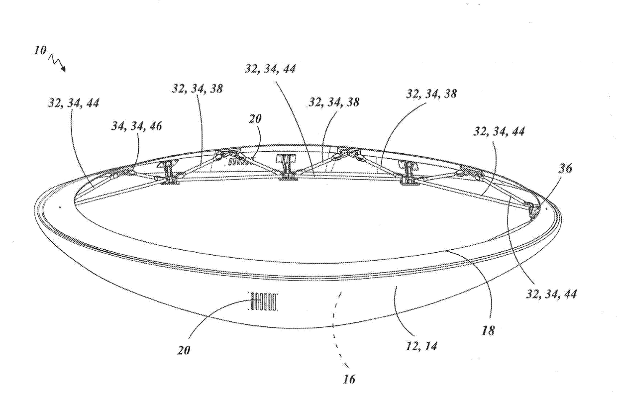 Truss-Reinforced Radome Crown Structure