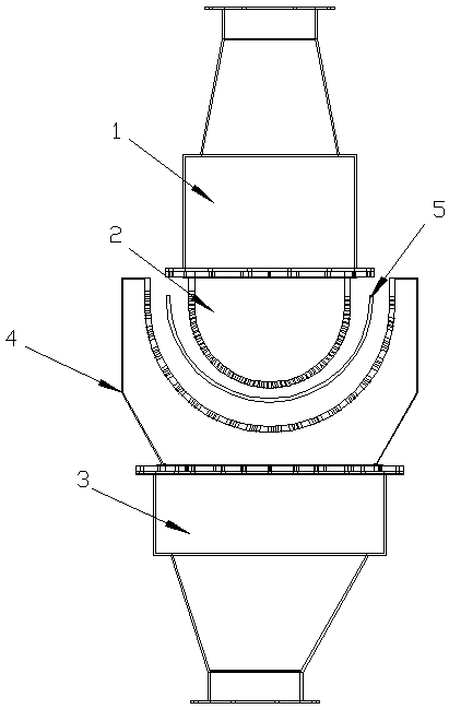 Air grid used for toughening of curved glass