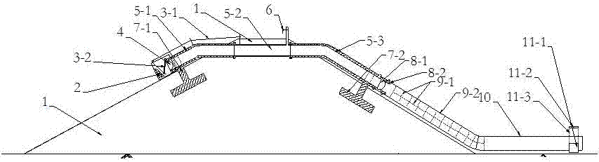 Dike super standard flood flood diversion siphon belt