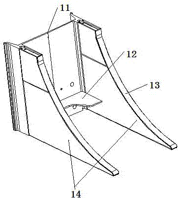 Manufacturing process method of aluminum alloy chassis end of standard EMU