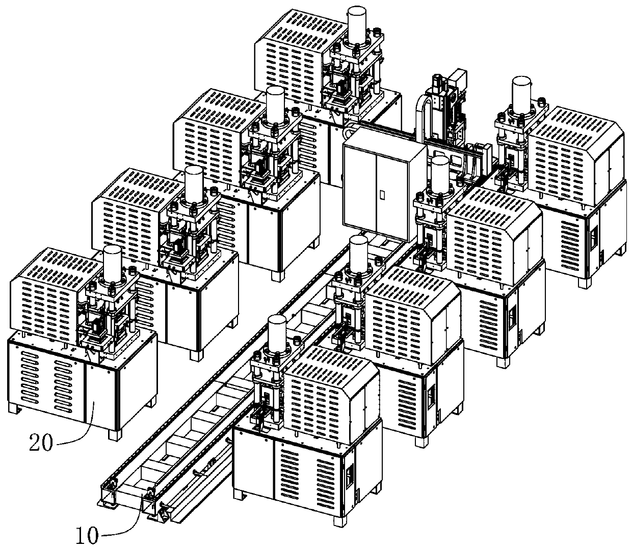 Automatic hot press sintering system and method for diamond tool bits