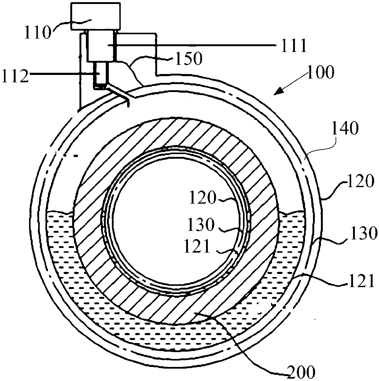 Magnetic resonance imaging system and cryostat structure thereof