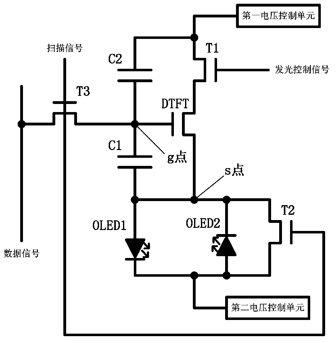 Alternating current drive OLED (Organic Light Emitting Diode) circuit, driving method and display device