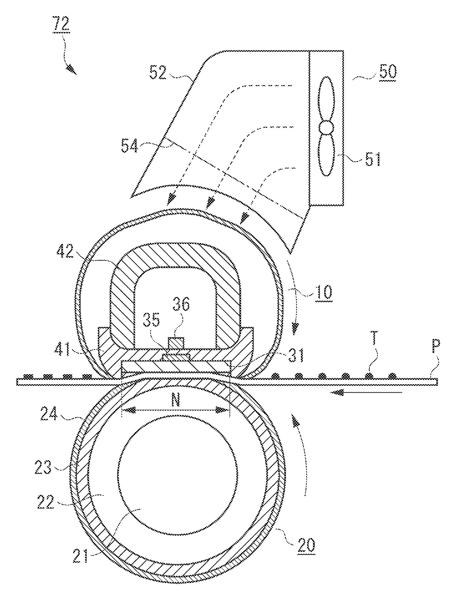 Heat fixing device