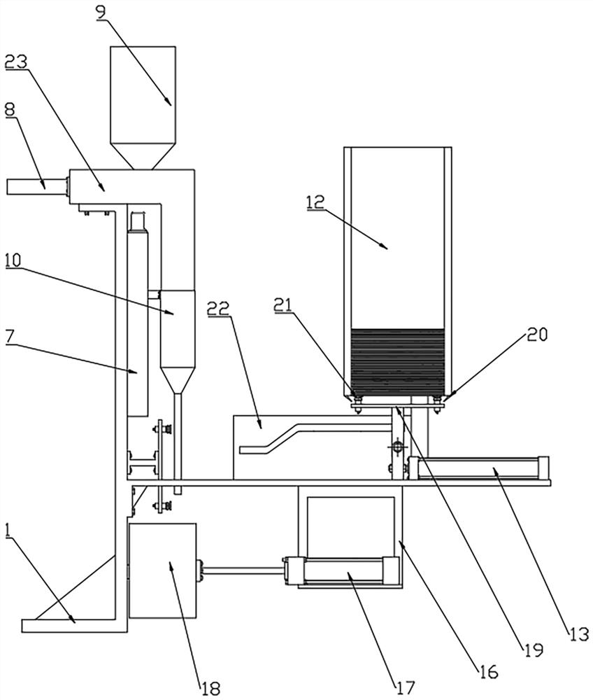 Feed packaging equipment and packaging method for quantitative filling