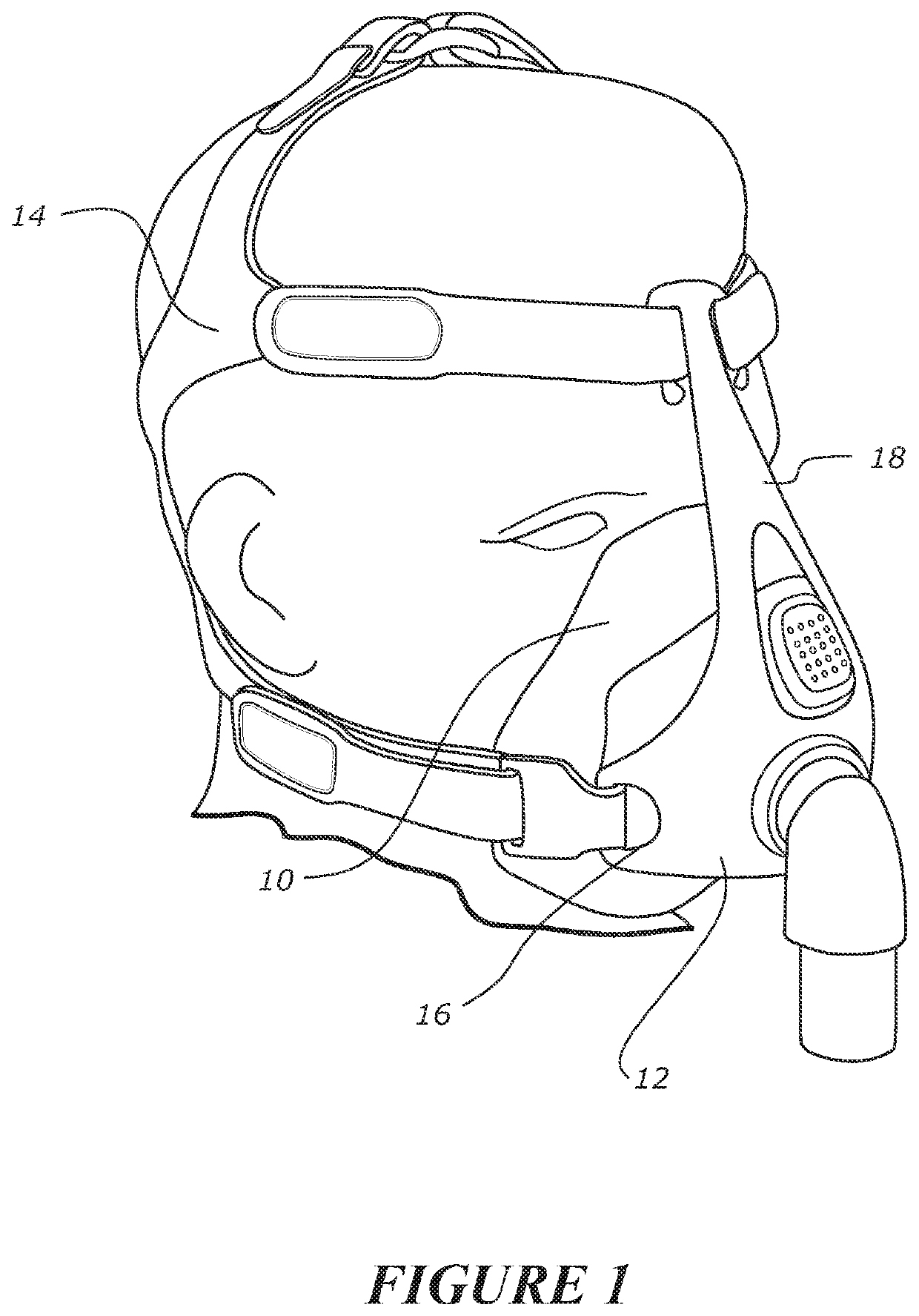 Headgear assembly with semi-rigid side arms