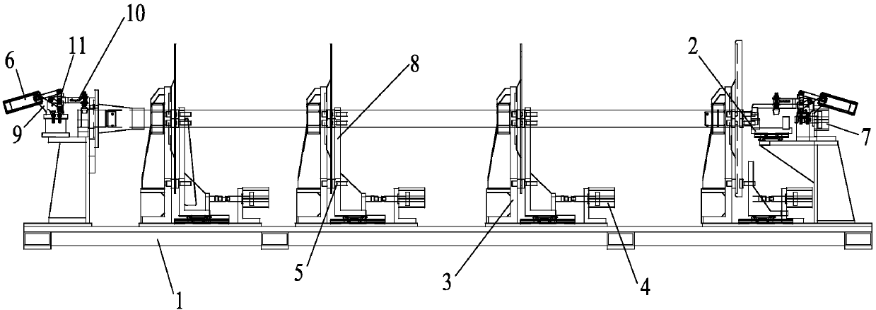 Positioning device for threshing cylinder of agricultural machinery