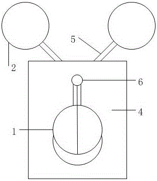 Double-door different-direction flow-limiting valve