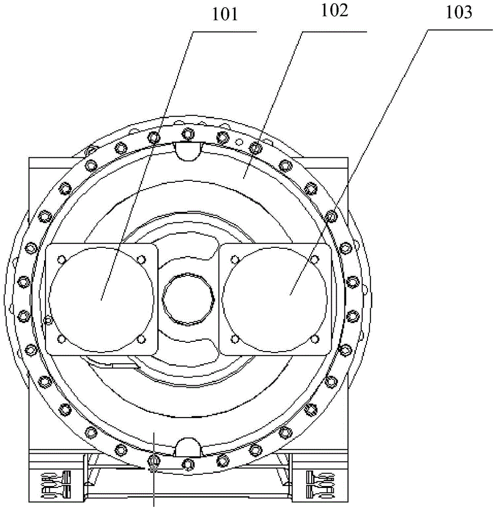 Mixing drum driving device and concrete mixer truck