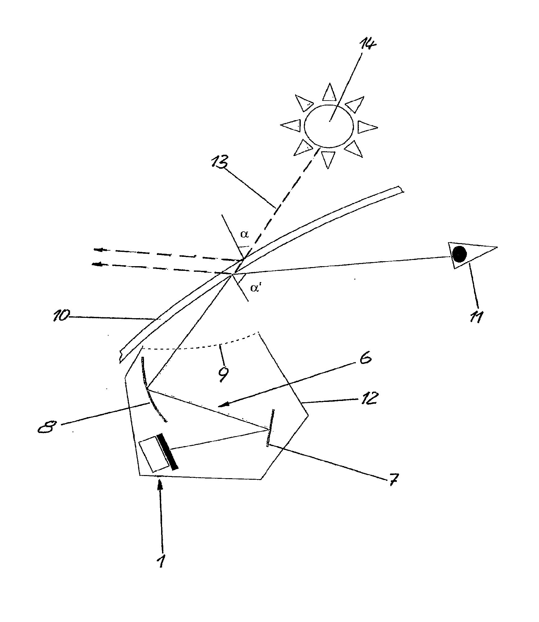 Head-up display for a motor vehicle