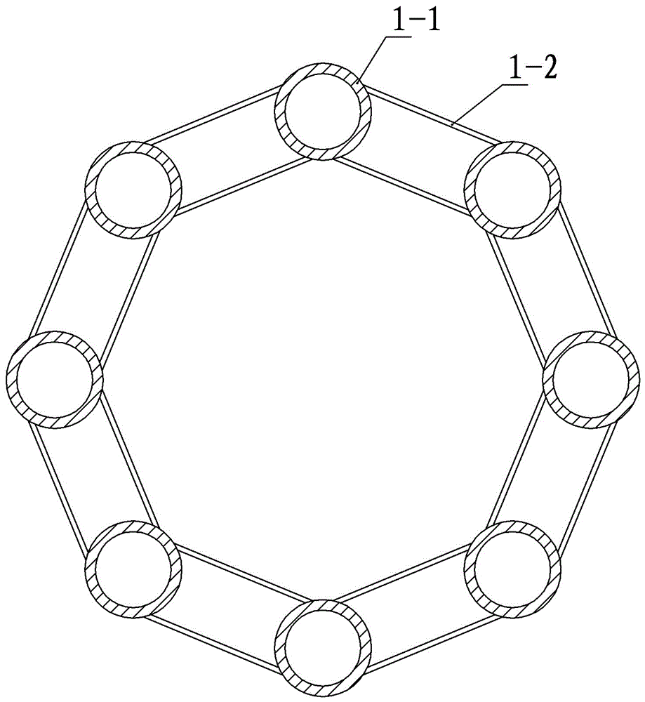 A wind power generation system that relies on steel structure composite towers to provide stable power