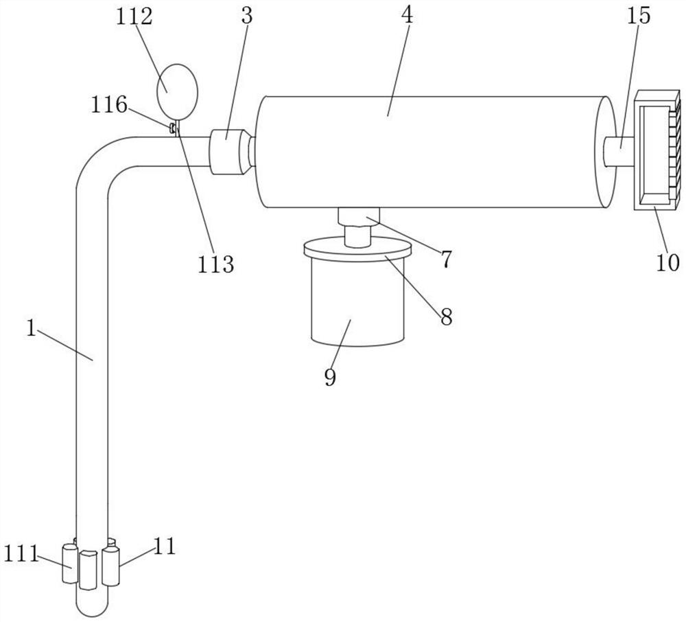 Auxiliary device for sputum adsorption of elderly respiratory medicine department