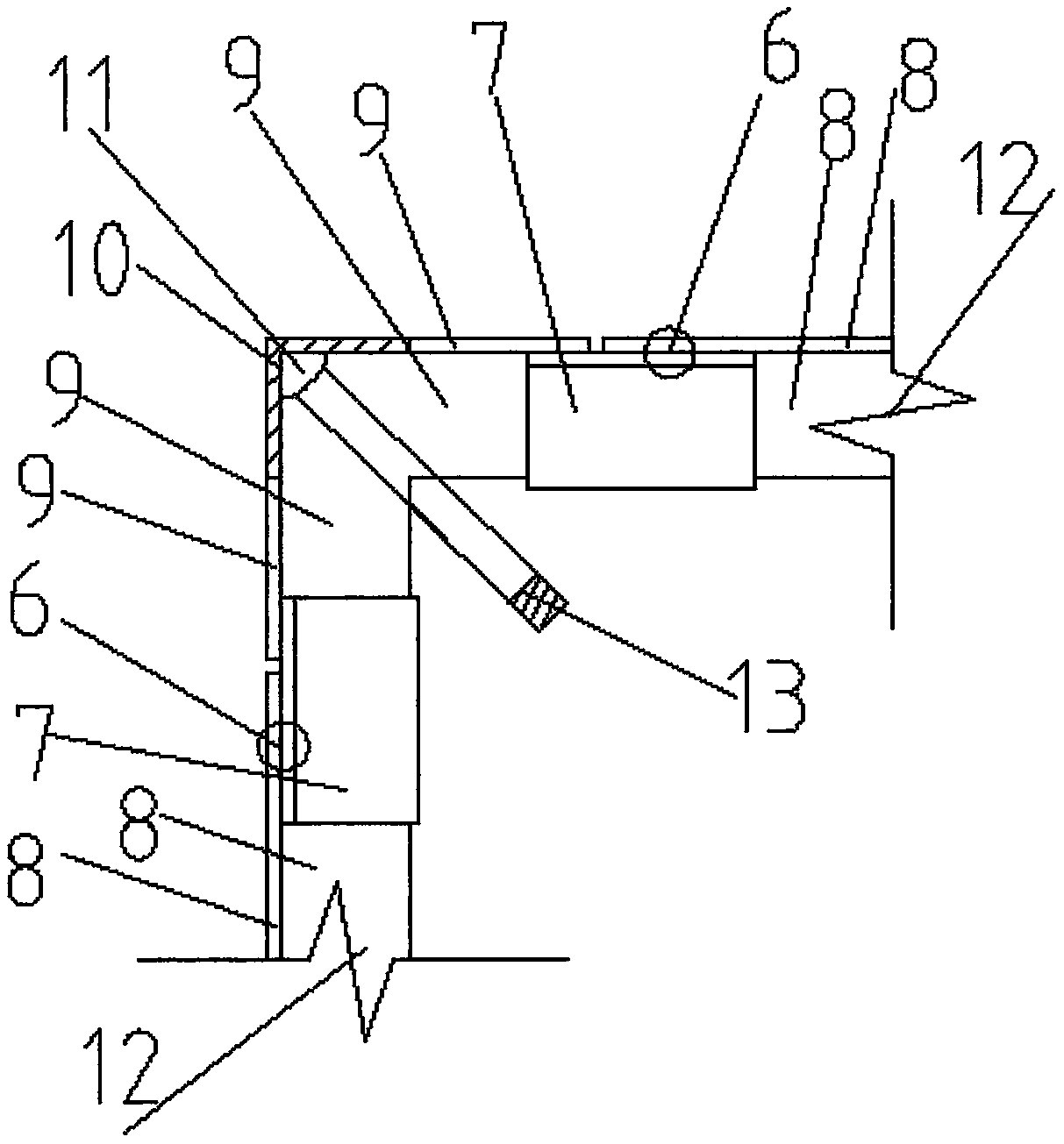 Shaping fabricated building cast-in-place shear wall rectangular steel frame support easy to assemble and disassemble