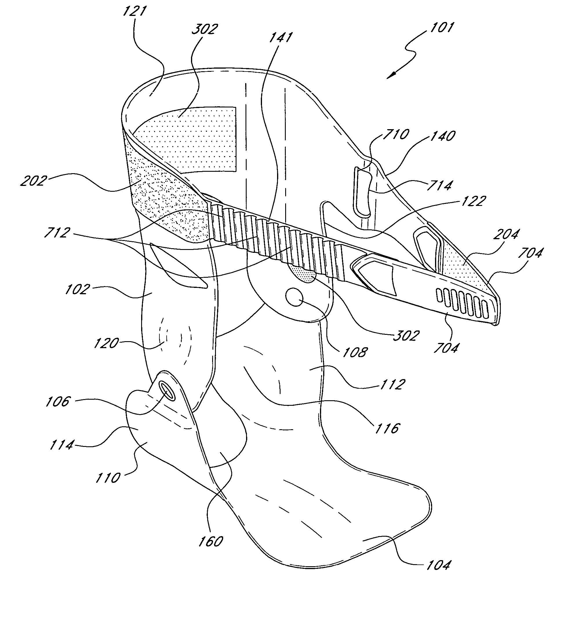 Hinged ankle brace