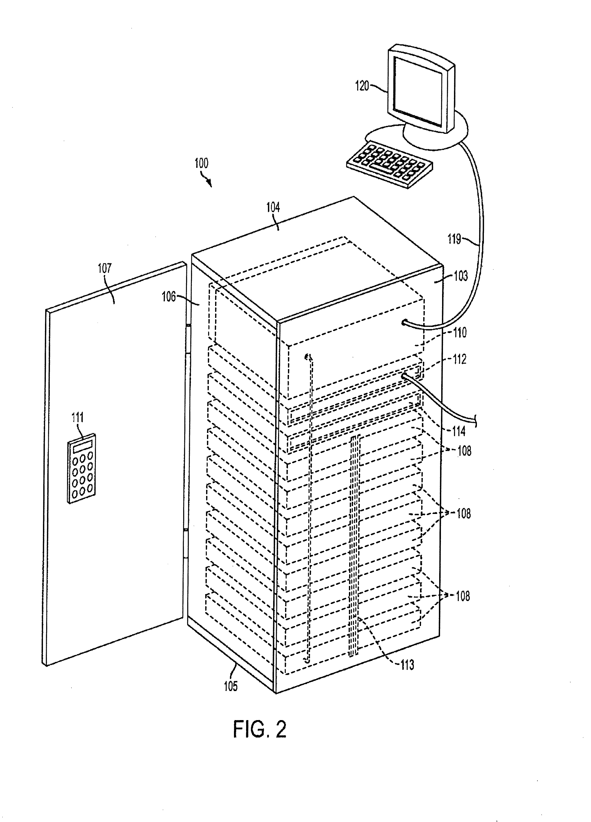 Data center equipment cabinet information center and updateable asset tracking system