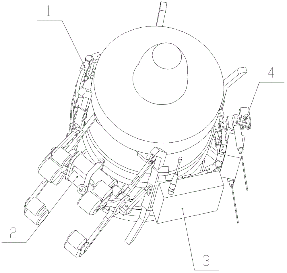 Robot for electrified detection insulator string