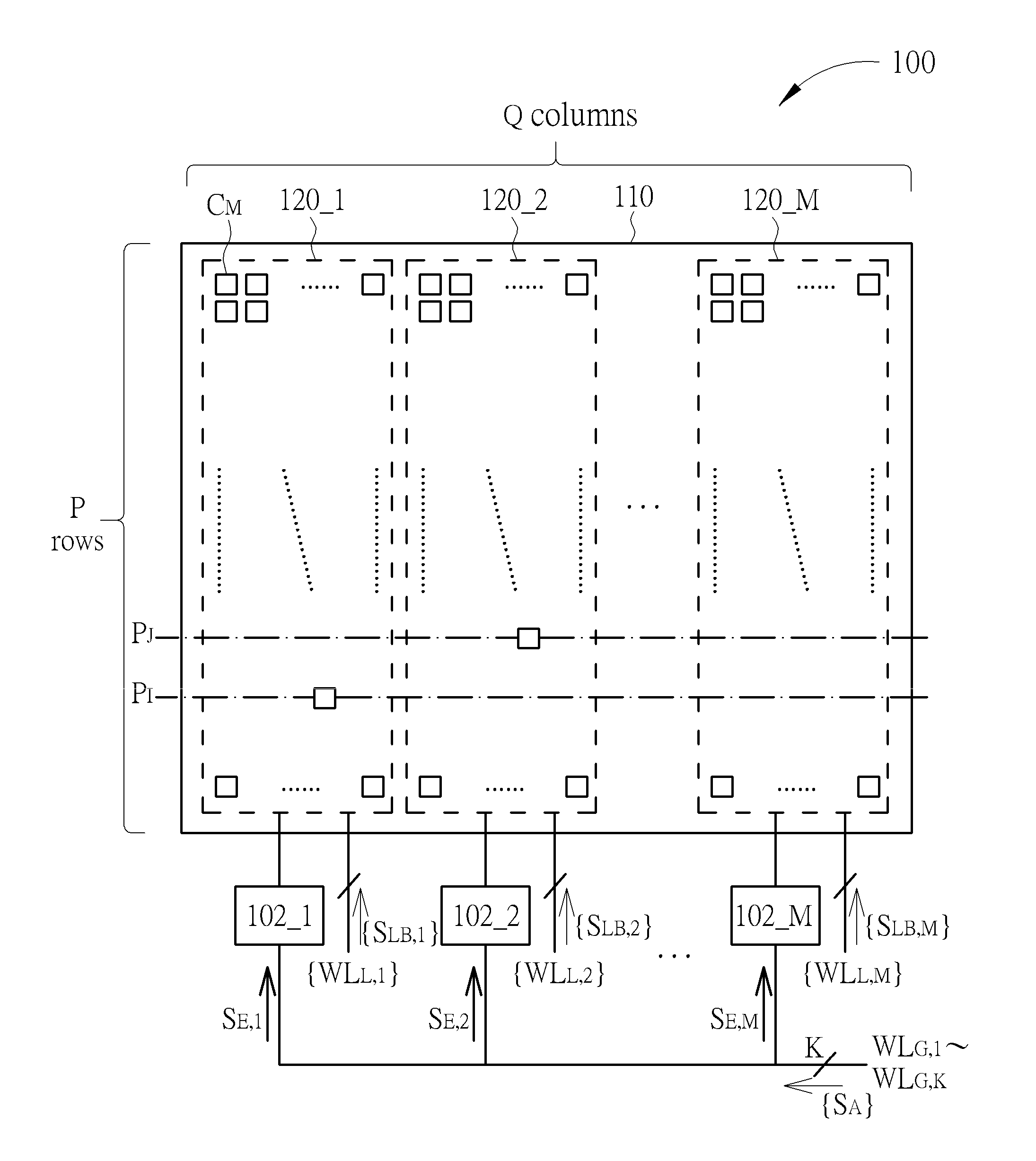 Memory architecture dividing memory cell array into independent memory banks