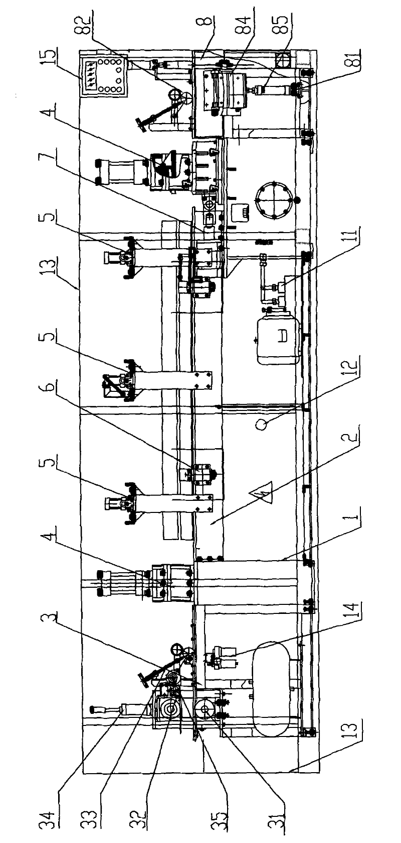 Full-automatic infinitely-long finger jointing machine