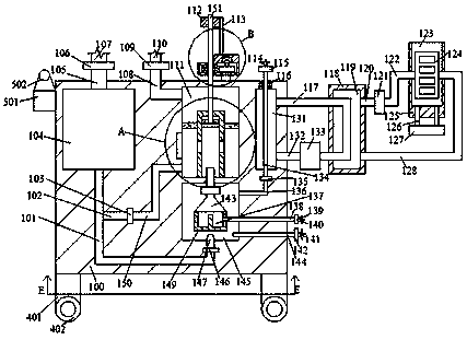 Portable metal manufacturing device for electronic element