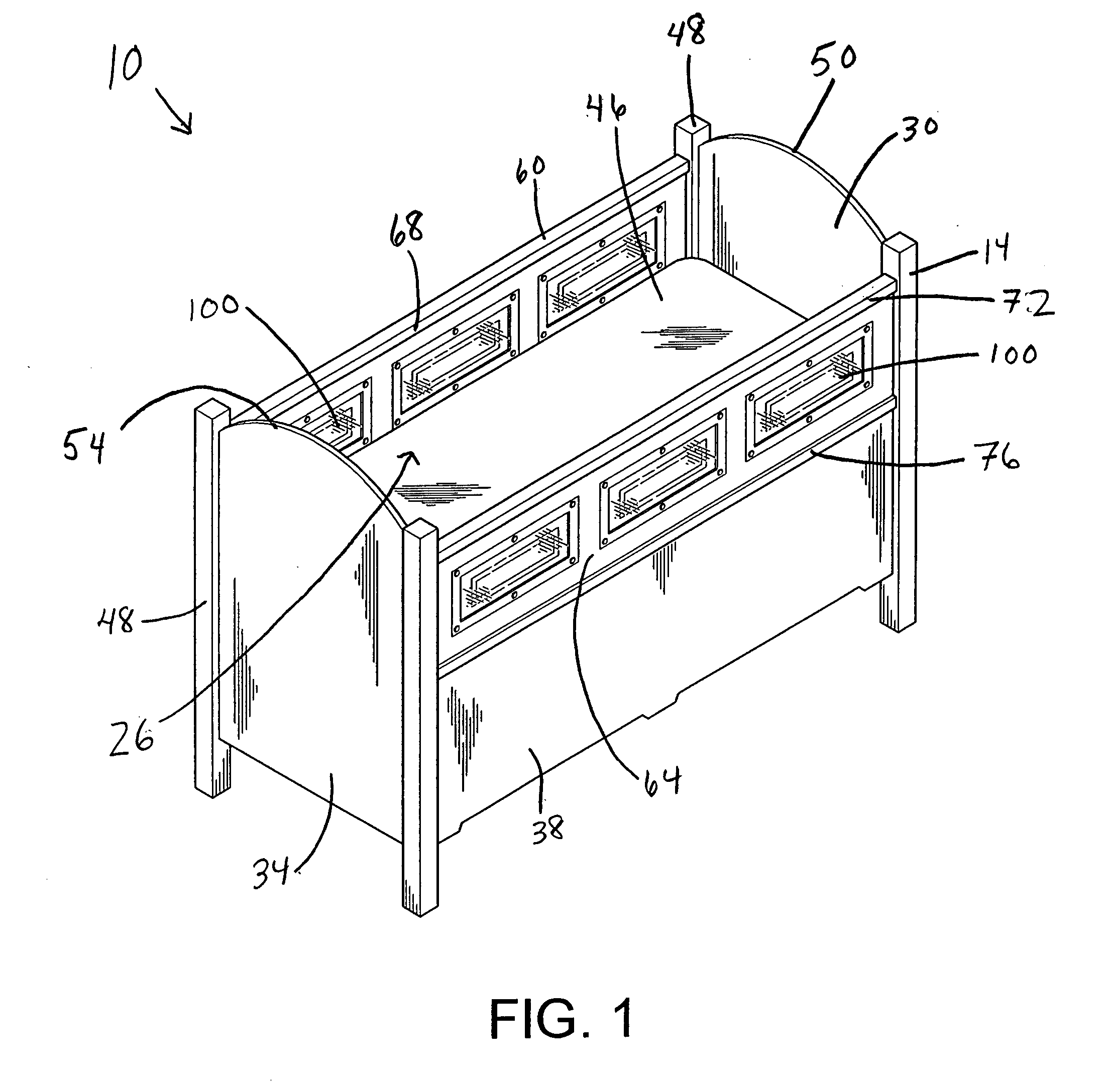 Safety bed having elevating mattress