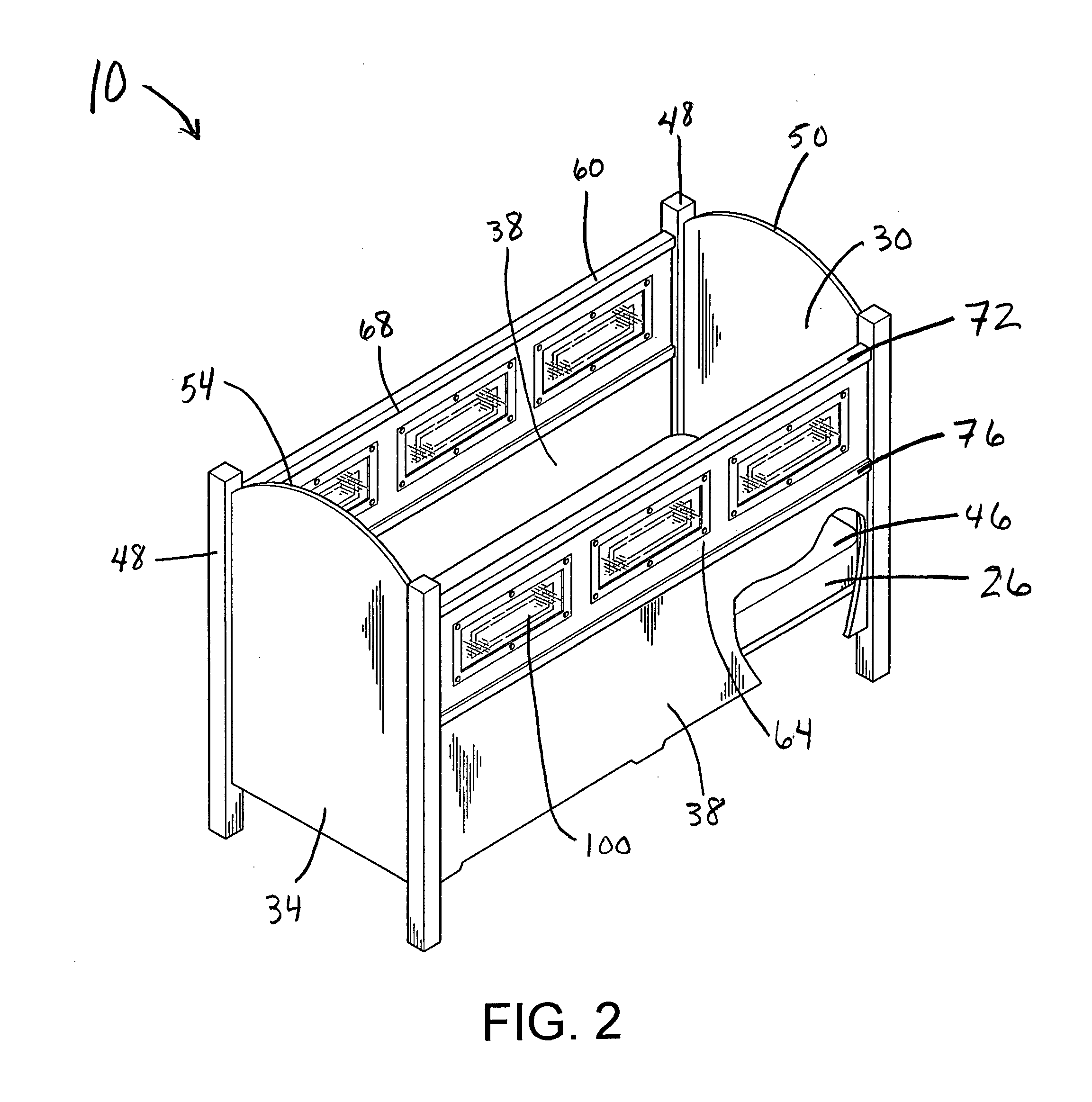 Safety bed having elevating mattress