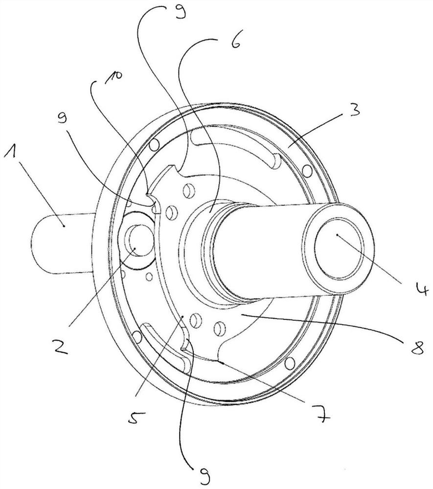 Brake device for a drive device of a robot