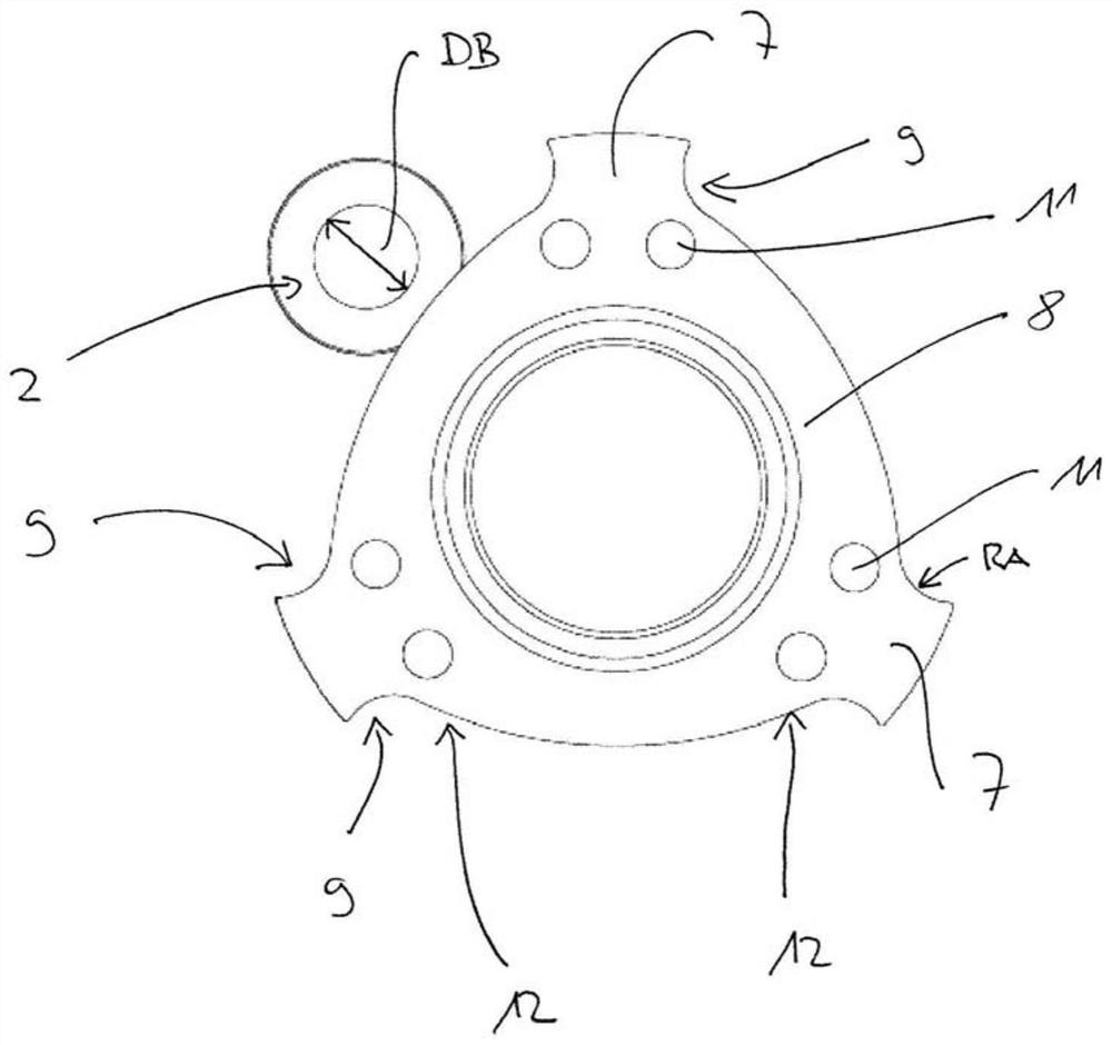 Brake device for a drive device of a robot