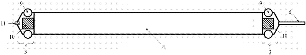 Borehole radar antenna automatic detection auxiliary device for advanced geological detection of tunnels