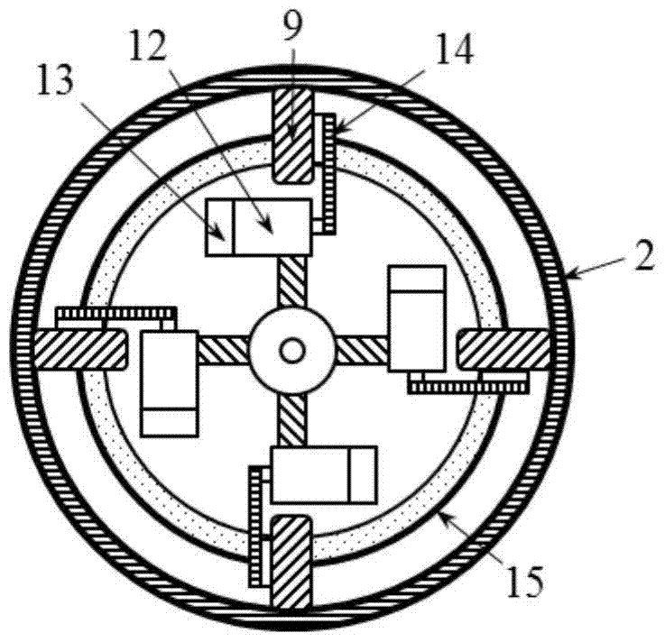 Borehole radar antenna automatic detection auxiliary device for advanced geological detection of tunnels