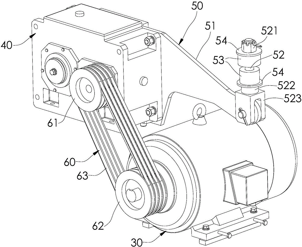 Driving structure of single-shaft shredding machine