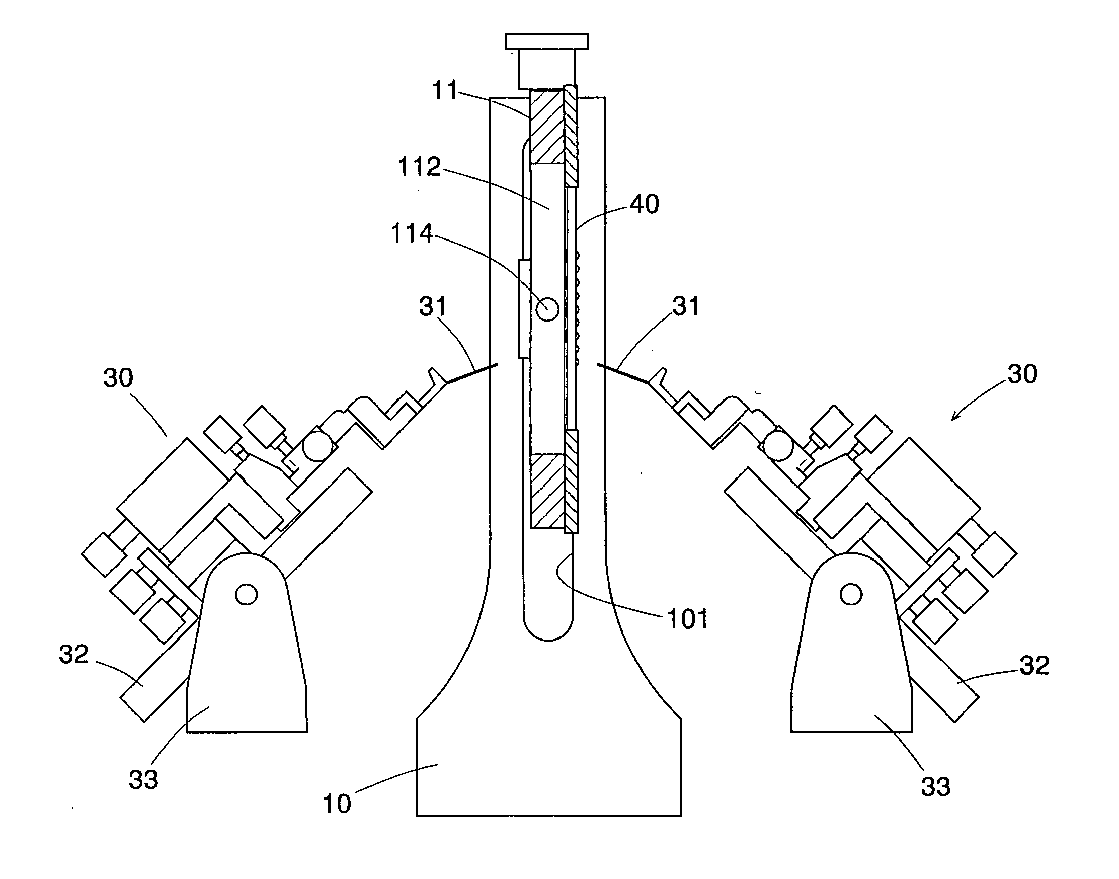 Double-faced detecting devices for an electronic substrate