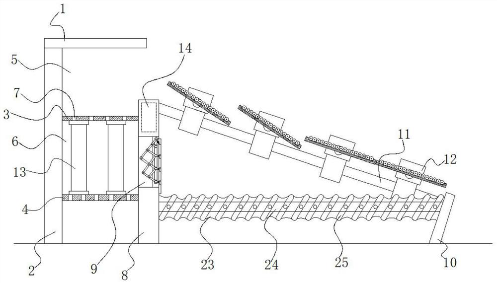 Offshore garbage collection type ocean breakwater structure capable of buffering sea wave impact