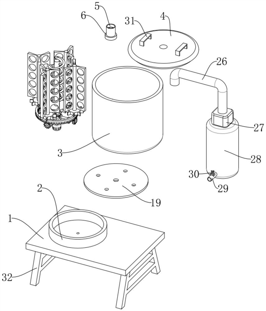 Concentrated water desalting and decarbonizing device