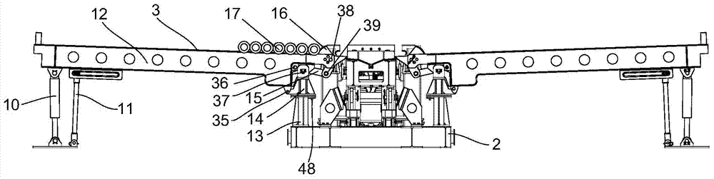 Hoisting land power catwalk of cylinder