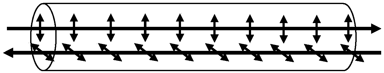 Method for transmitting time-frequency signal in optical fiber through polarized light