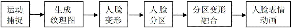 Human face expression animation generation method