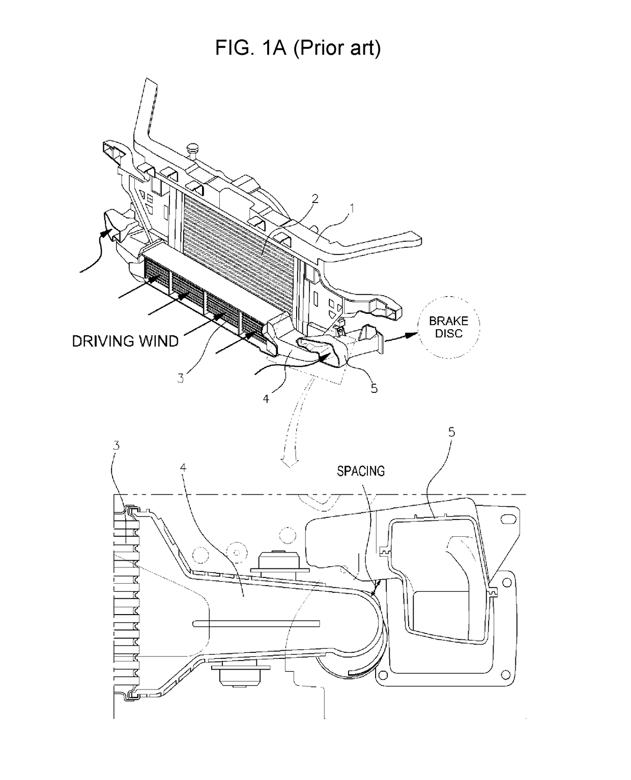 Structure of brake-cooling duct