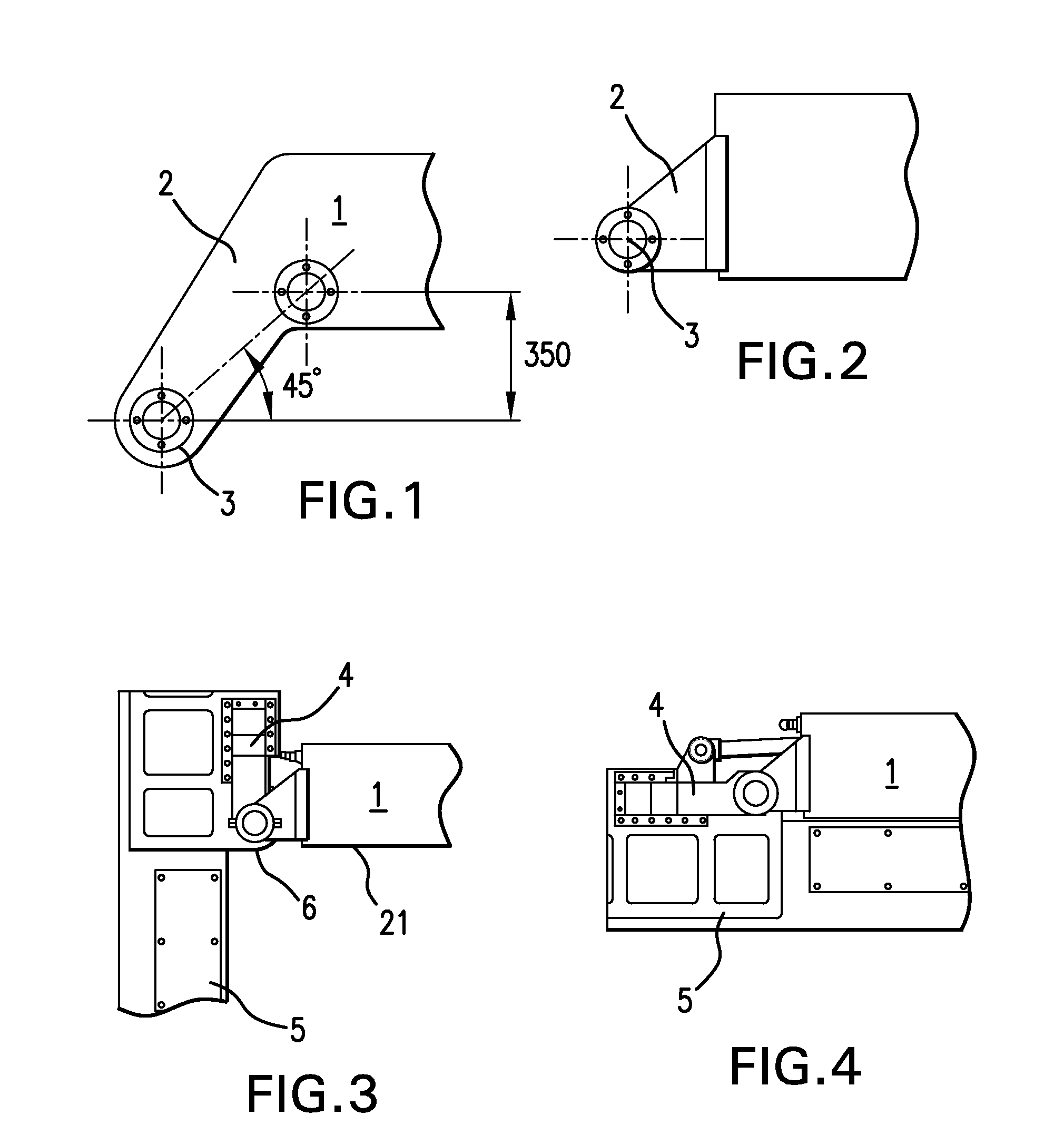 Arm folding mechanism for use in a vehicle-mounted radiation imaging system