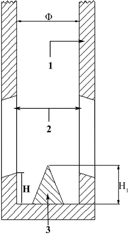 Slab submersed nozzle controlling flowing of metal fluid