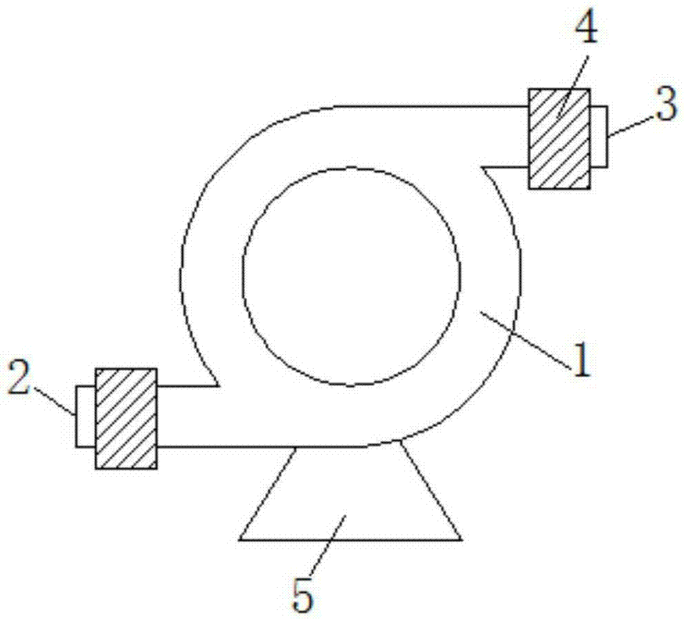 Silencing function mechanical blower for mine